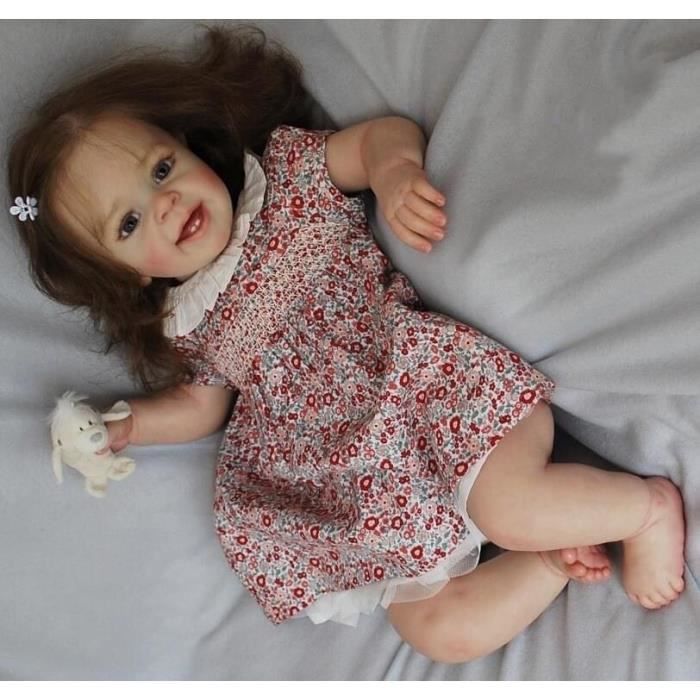 60 cm vie réelle renaissance bébé poupée fille réaliste nouveau-né