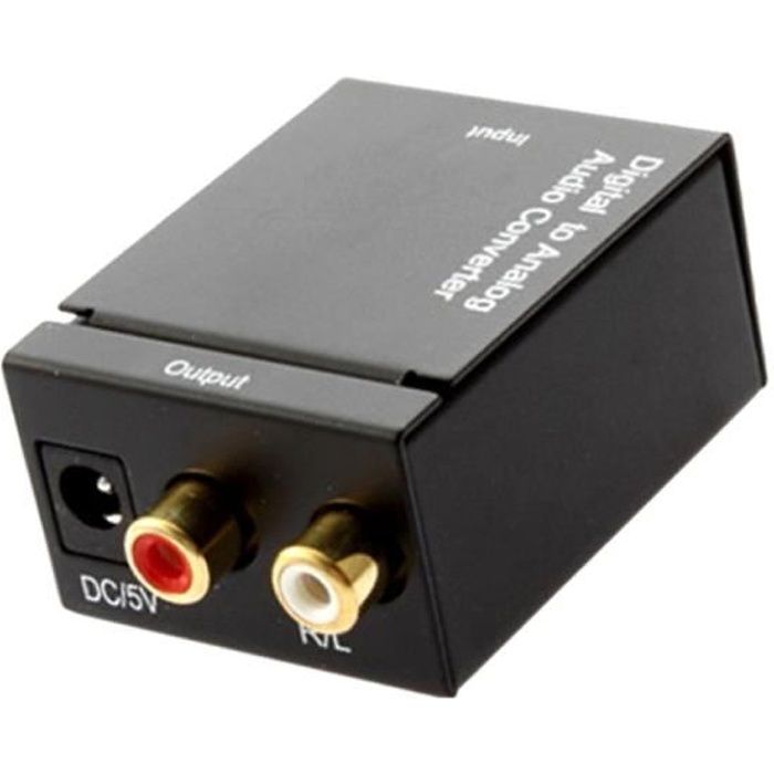 audio convertisseur adaptateur UE Optique Numérique Coaxial Signal analogique RCA