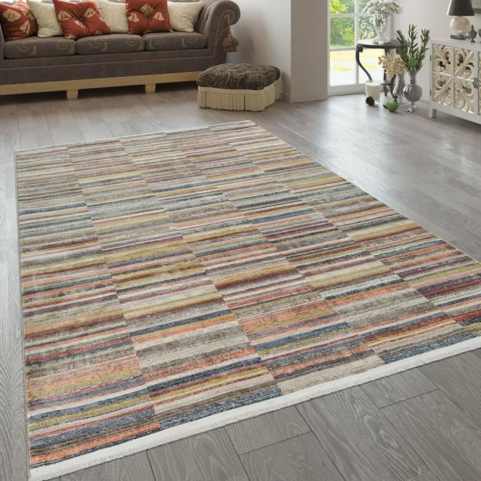 Tapis Moquettes Maison Tapis Salon Moderne Motif Poils Ras