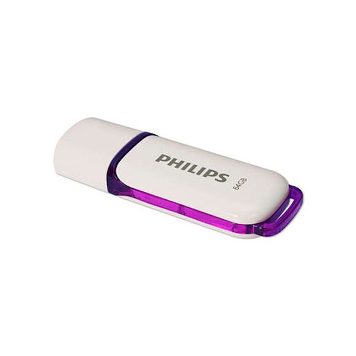 Clé USB - PHILIPS - Snow - 64 Go - USB 2.0 - Vitesse de lecture 25 Mo/s
