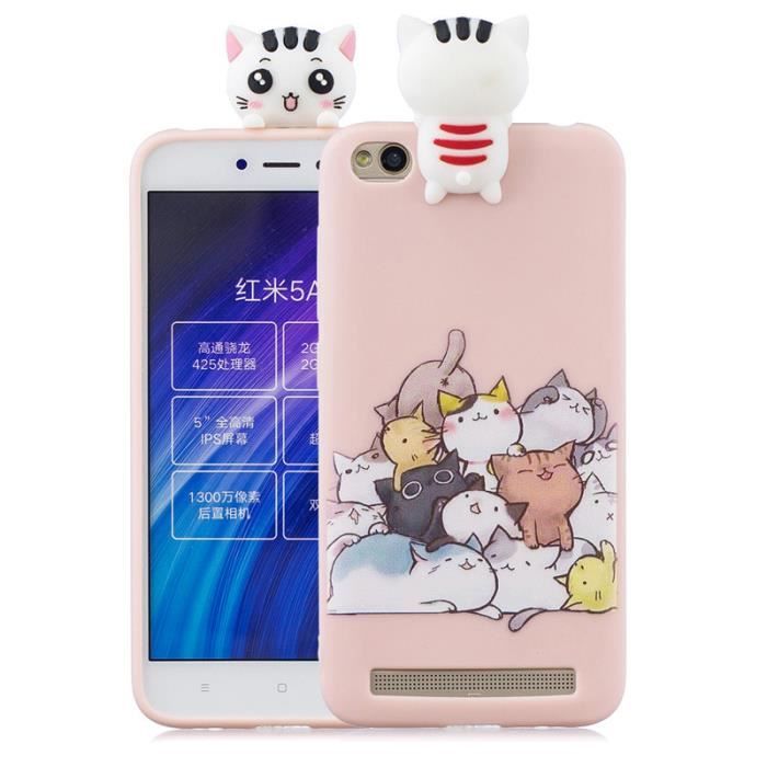 Pour Xiaomi Redmi 5a 5 0 Coque Telephone Chat Silicone Tpu Gel Protecteur Coque Mp3 Mp4 Avis Et Prix Pas Cher Cdiscount
