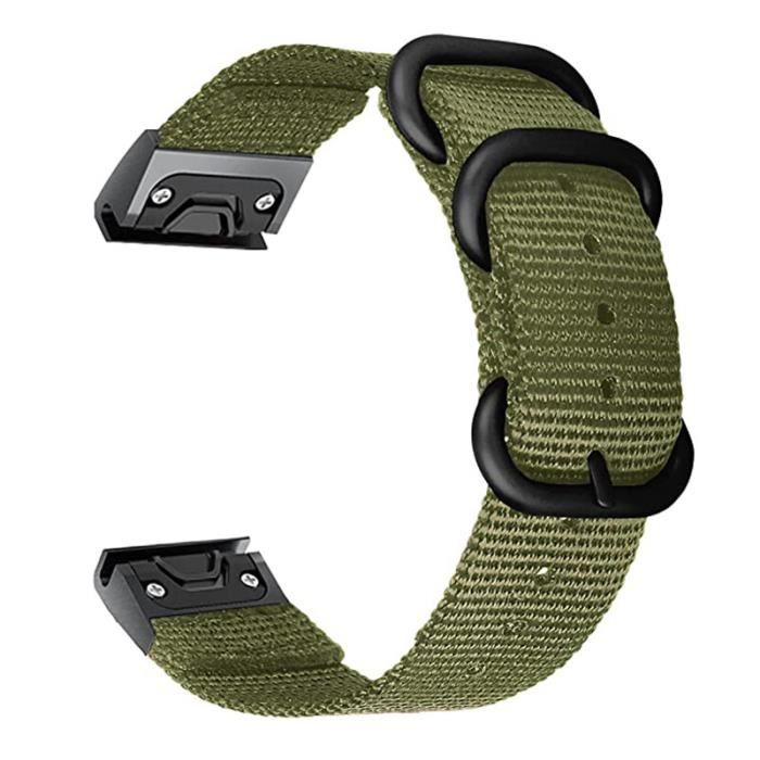 YOOSIDE Bracelet de montre en nylon robuste pour Garmin Fenix YOOSIDE Bracelet de montre en nylon robuste pour Garmin Fenix