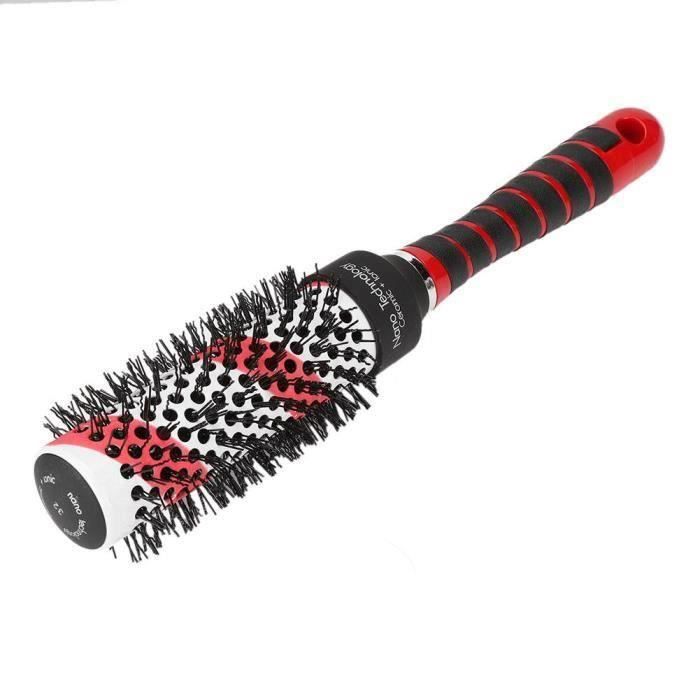 HappyPeigne cylindrique Peigne en céramique unisexe en aluminium