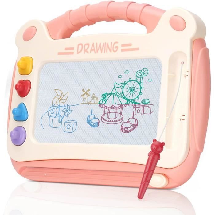 Tablette à Dessin Lumineuse Wondiko - LED 7 Couleurs - Surface Acrylique Effaçable - Stylo Inclus - Développe Créativité Enfant - 13