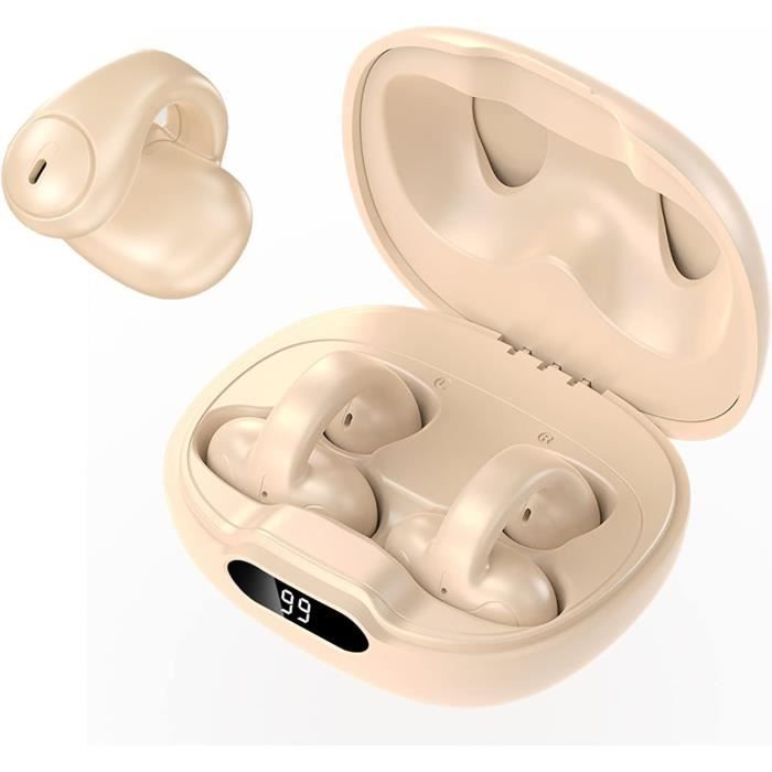 Open Ear Ecouteurs Bluetooth Sans Fil Sport,Ecouteurs Bluetooth 5.3 Hifi Stéréo,Ecouteurs Sans Fil Avec Mic,Casque Bluetooth Sans - TV Son Photo