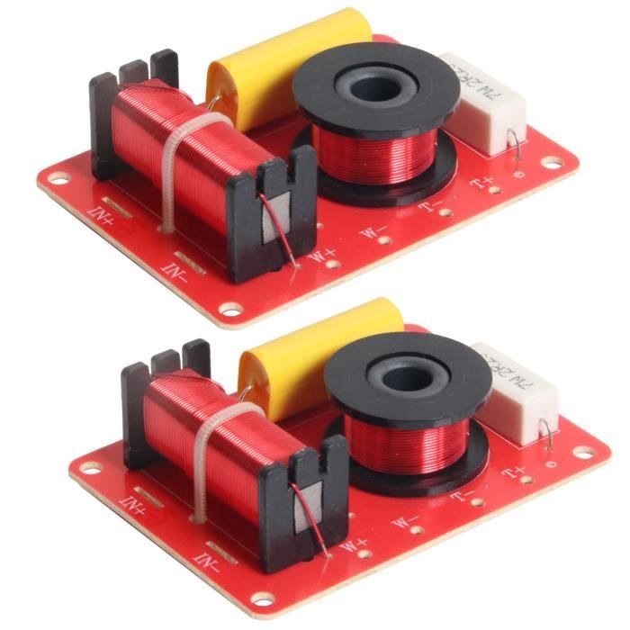 Crossover 2 Voies 60W Pour Haut-parleur - 2 Pièces - Pour Séparer Les Fréquences Basse Et Aiguë