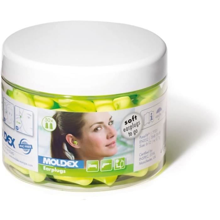 50 Paia Tappi Per Orecchie CVS In Schiuma Morbida – Riduzione Rumore 33 DB, Modello 8040