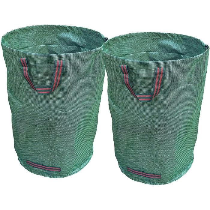 Lot de 2 sacs à déchets de jardin réutilisables pour la collecte des feuilles de piscine et le Lot de 2 sacs à déchets de jardin réutilisables pour la collecte des feuilles de piscine et le