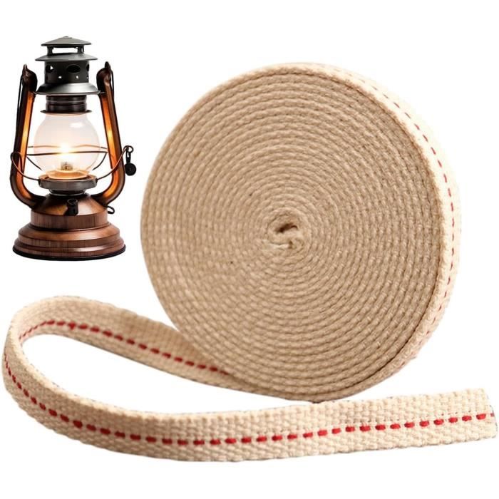 Mèches De Lampe à Huile En Coton - Lot De 7 Avec Support Céramique, Réglable, Pour Torche Et Lampe à Pétrole