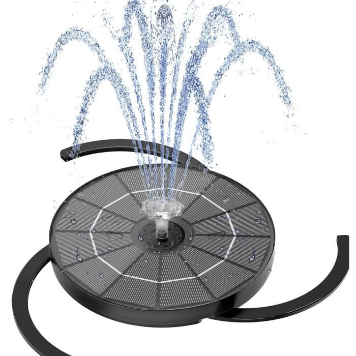 Fontaine Solaire AISITIN 3,5W - 4 Buses Flottantes Pour Bassin Ou Jardin | Écologique Et Autonome | Décoration Eau
