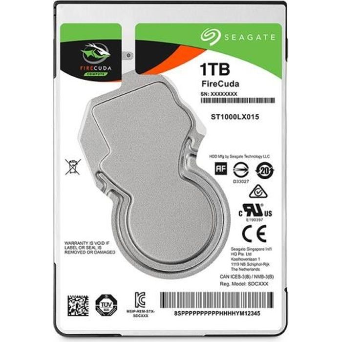 Seagate FireCuda SSHD 2.5" 1TB SATA3