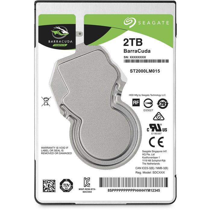 SEAGATE - ST2000LM015 - Disque dur interne - 2 To - 5400 trs/min - 25