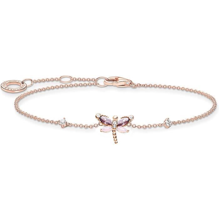 THOMAS SABO Collana Donna Con Ciondolo Fiore In Argento 925 E Zirconie | Bicolore 18 Carati, KE2103-414-14-L45v - 2