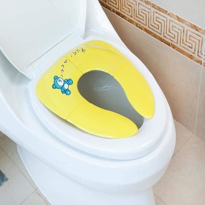 Bébélephant Siège De Toilette De Voyage Pliable Et Rembourré - Confort Pour Bébé En Déplacement, Blanc