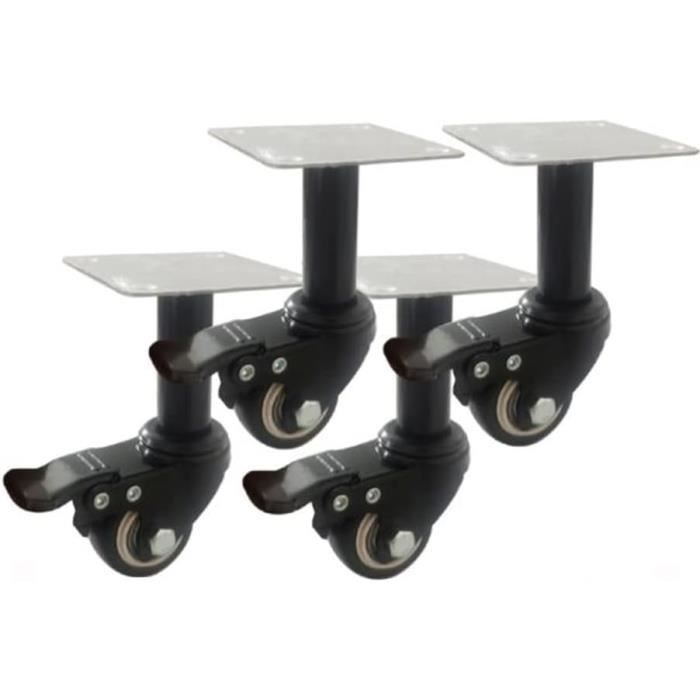 Roues Pivotantes à Tube Rond Avec Freins, Roulettes à Double