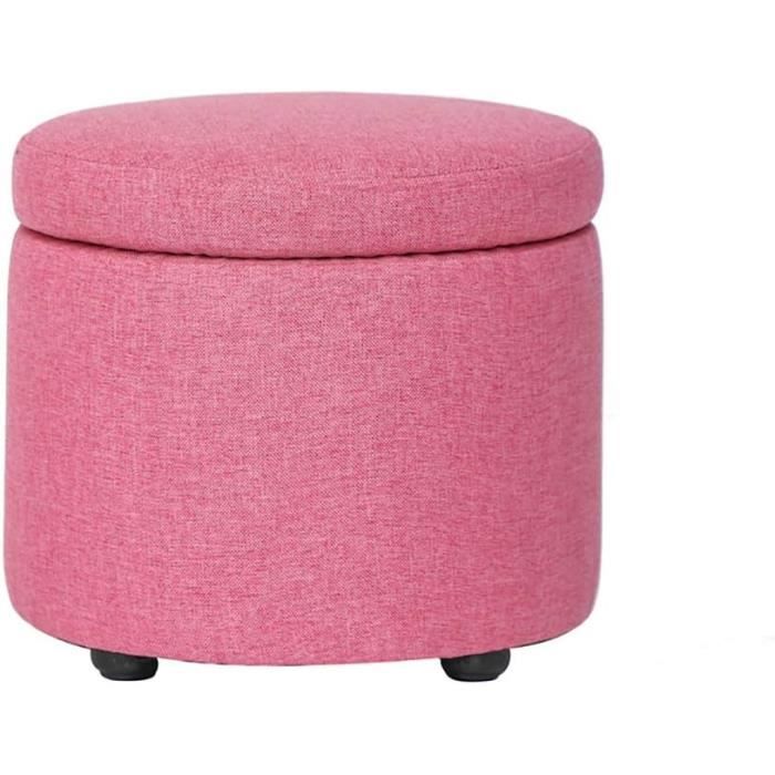 Pouf De Rangement Avec Coussin - Banc Ottoman Similicuir Gris - Capacité De Stockage, Siège Ou Repose-Pieds