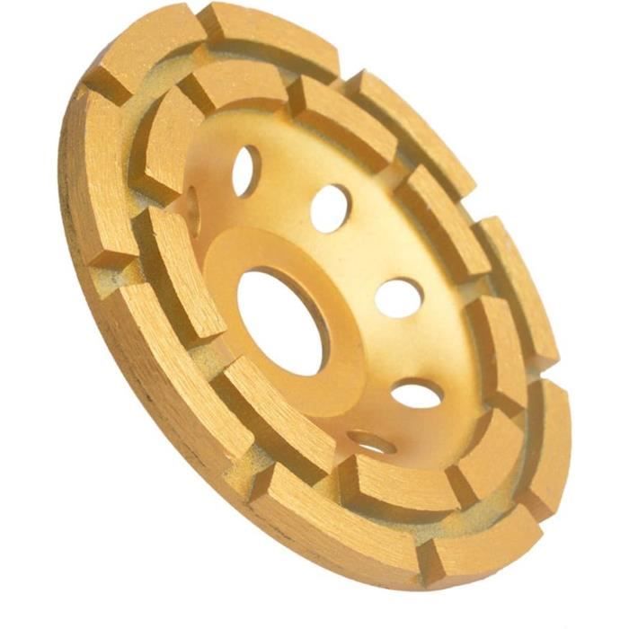 Disque Diamant Meule Assiette 230 Mm Double Dents - Trou 22,23 Mm Épaisseur 7 Mm Pour Béton, Maçonnerie Et Pierre