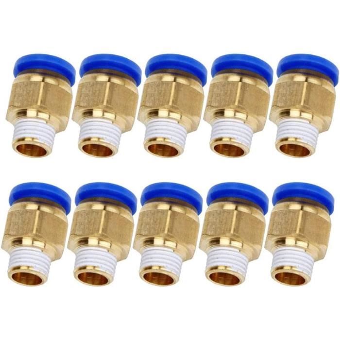 Lot De 2 Raccords Pneumatiques En T - Diamètre 4 Mm (réf. PE4), Neufs Sous Emballage