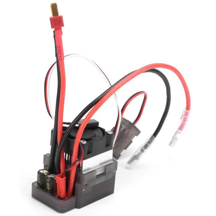 RC Bateau ESC, 320A Bidirectionnel Brossé ESC Trois Modes de Fonctionnement Double Manière Brossé ESC avec Ventilateur Accessoires de Bateau RC
