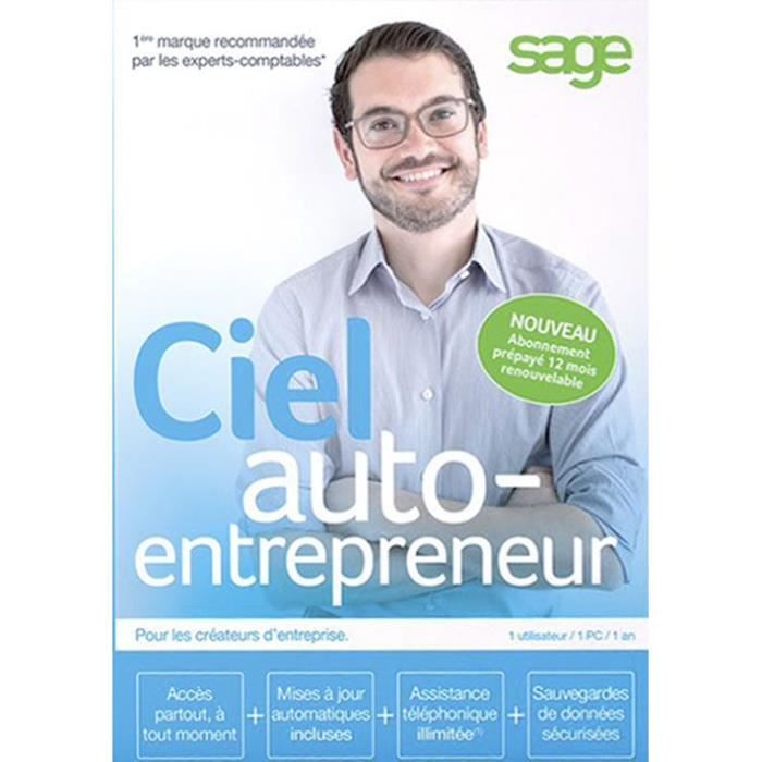 Ciel Auto Entrepreneur Abonnement 12 Mois Prix Pas Cher Cdiscount