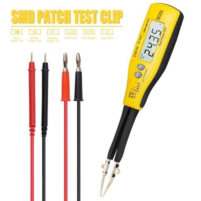 Testeur De Composants SMD Numérique Réglable - Pour Résistances/capacités 0201 à 1210, Pin Dorés