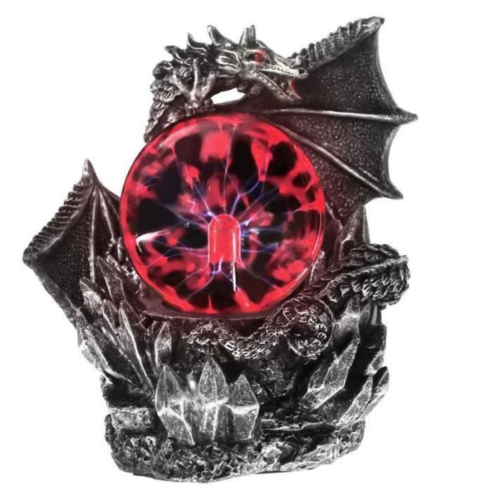 Boule De Cristal Plasma Halloween Sorcière - Boule Plasma Toucher Sensible Clignotante - Décoration Mystique 22cm