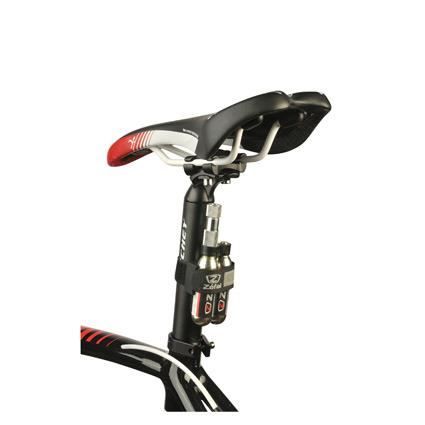 Gonfleur de pneus - ZEFAL - Co2 Holder + Ez Control + 2 Cartouches Filetées 16g - Vélo loisir - Adulte - Noir