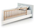 Barrière de lit pour bébé AT4 - ESSENTIEL - Hêtre verni - Réglable - Universel - Bois-1