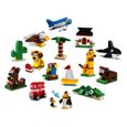 LEGO® 4+ Classic 11015 Briques créatives « Autour du monde » Jeu de Construction avec 15 Figurines d’animaux-1