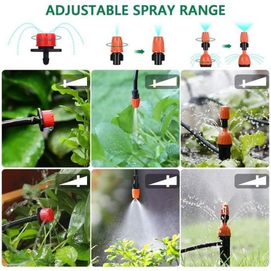 Kit Brumisateur Serre 12m Mogokoyo - Système Irrigation Automatique Avec Pompe Et Filtre