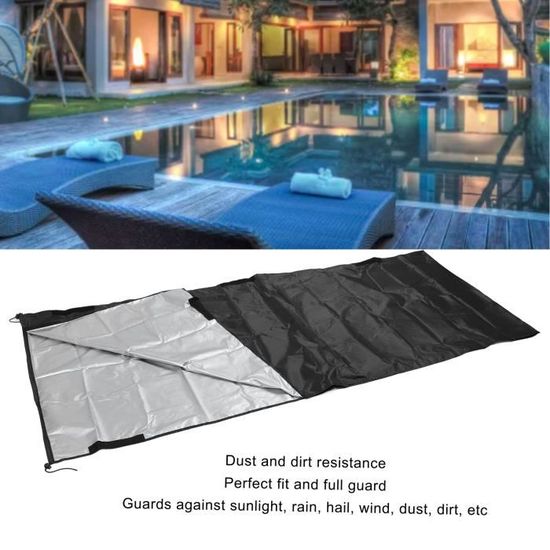 Bâche De Protection Pour Enrouleur De Piscine - 5.80 M - Noir