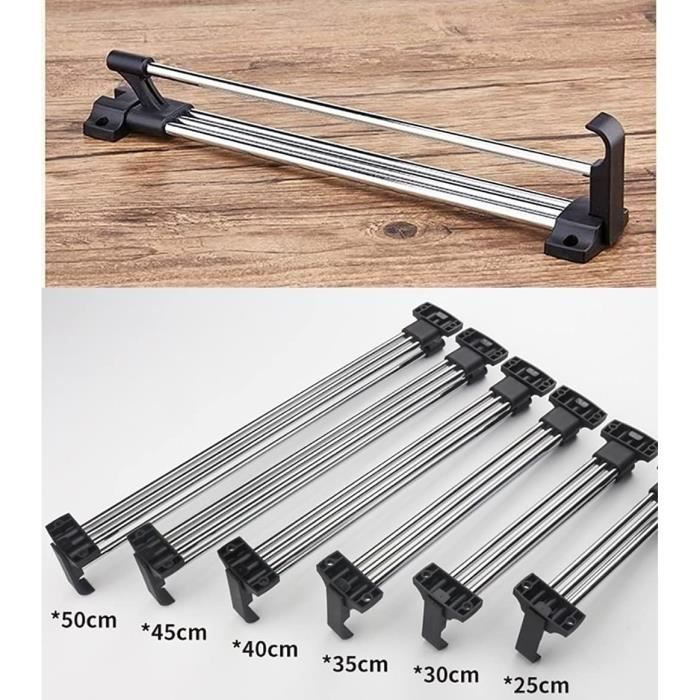 Support Tringle penderie Rail Coulissant de vêtements Extensible Simple