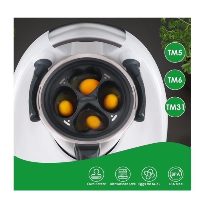 Moule à œufs pour Thermomix Accessoires - BETTEVE - Cuit Oeuf - Blanc -  TM6/TM5/TM31 - Cdiscount Electroménager