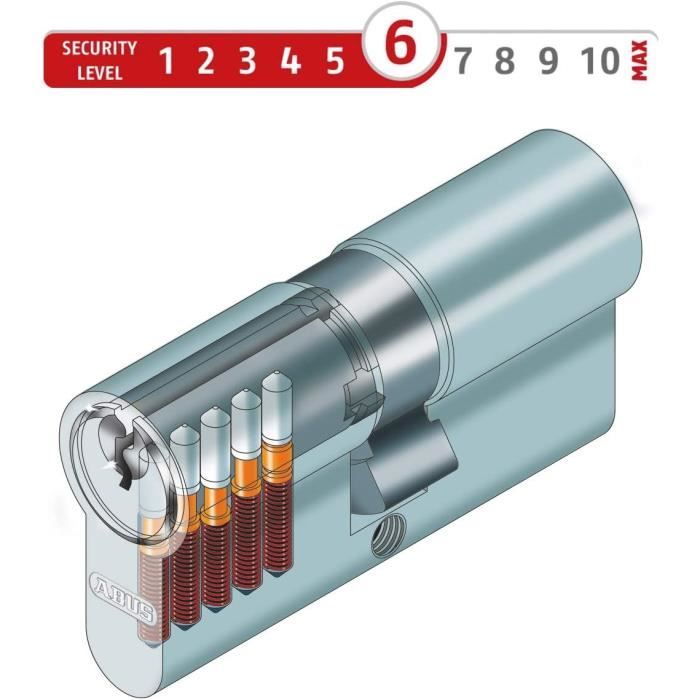 Serrure Encastrée 72/50 Mm - Pour Cylindre Droite/gauche - Acier - Avec Contre-plaque - KeyMet