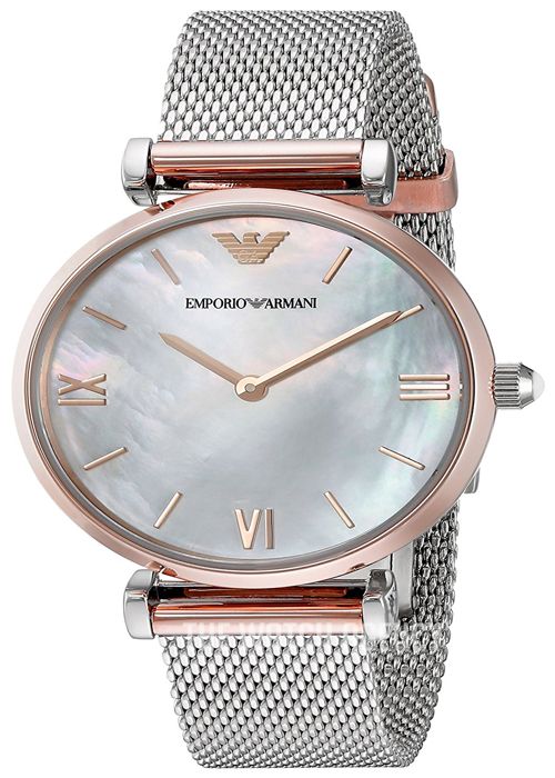 Armani mesh watch womens discount
