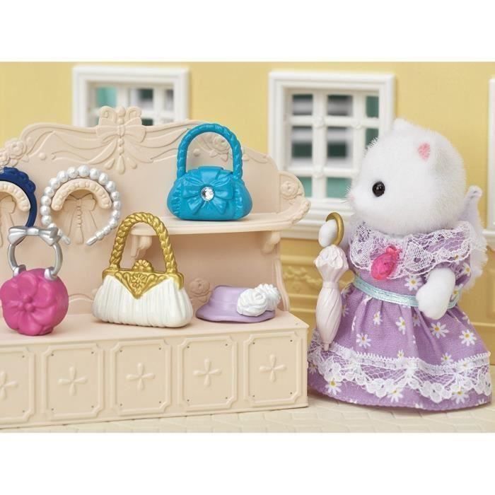 Sylvanian Families - La Ville - Le Présentoir et Accessoires de Maroquinerie - 6015 - Commerce - Mini Poupées