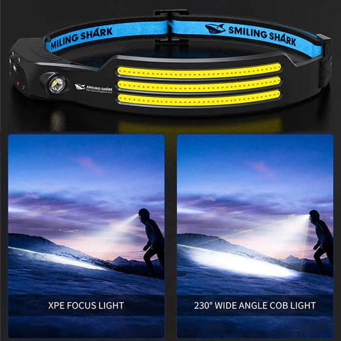Lampe Pectorale Rechargeable USB Pour Running - 3 Modes LED, étanche IPX6, Confortable - 3