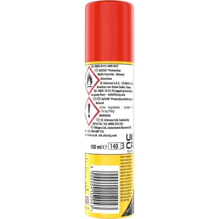 Autan Tropical Spray - Spray Anti Moustiques, Moustiques Tigres, Moustiques  Tropicaux - Jusqu'à 8H de Protection - 1 Spray, 100m31 - Cdiscount Santé -  Mieux vivre