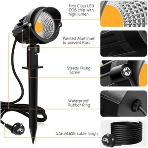 MEIKEE Projecteur Led rechargeable, Lampe Torche UV LED, 5 Modes Lampe de Camping Portable Magnétique, Batterie 4000mAh Power Bank, Lampe de Poche Etanche pour Camping Bricolage Randonnée - Lot de 2