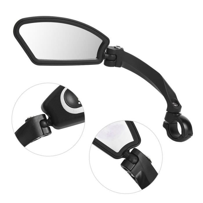 Rétroviseur Vélo Arkham 2.0 – HD Inox, Champ Large, 360°, Compatible Guidons 21-26 Mm, Gauche