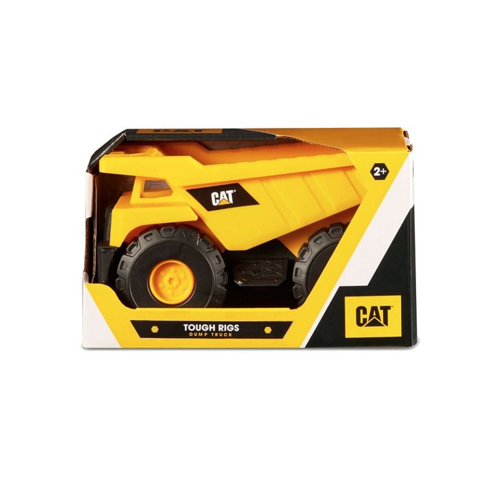 CATERPILLAR 82031 - Camion Benne Tough Rigs 38 Cm - Articulé - Roues Libres - Véhicule Sous Licence CAT - Dès 3 Ans - Jouet Costaud