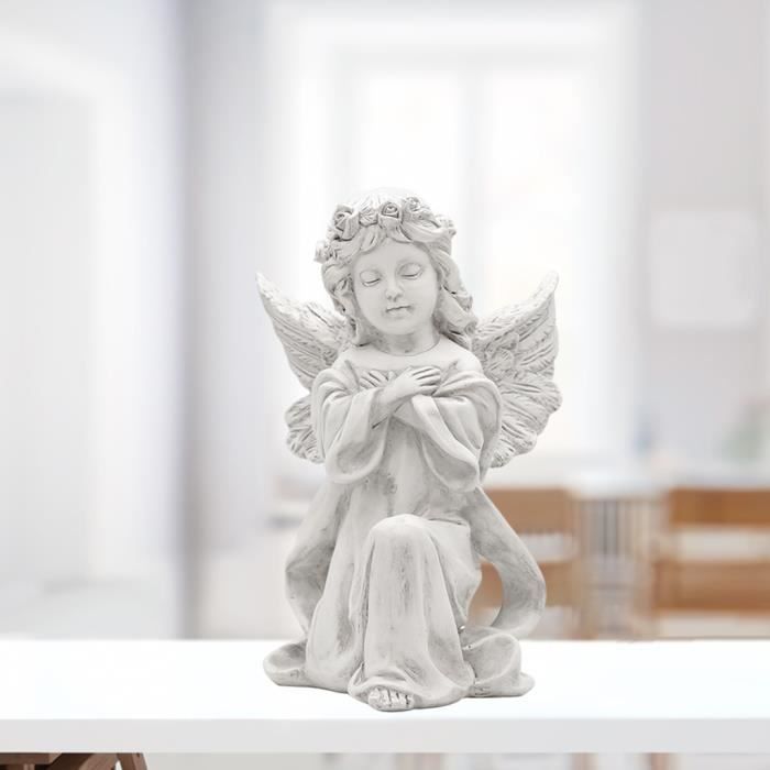 Style nordique Résine Adorable Ange Figurine Statue Intérieure En