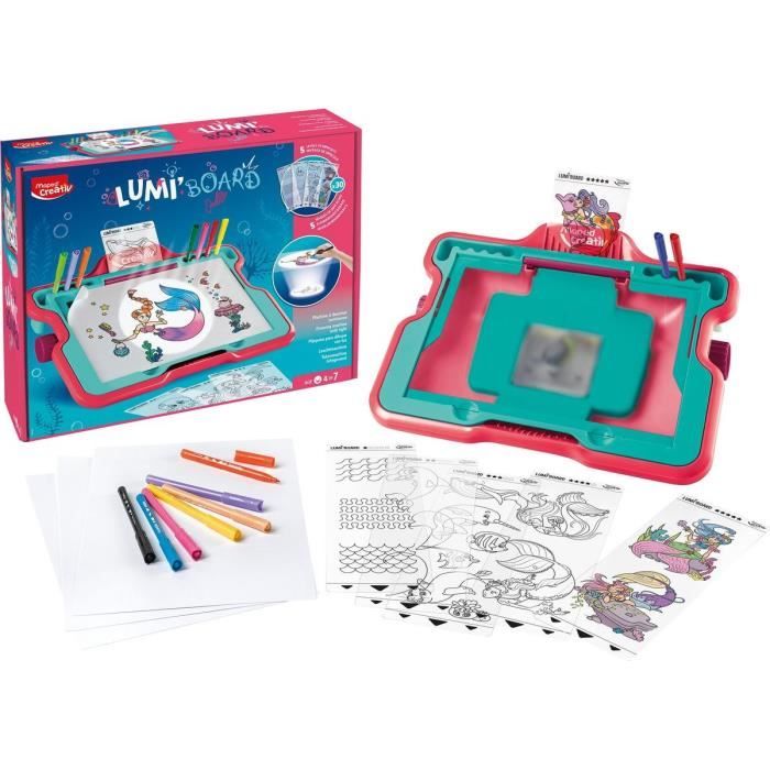 Tablette à dessin - Lumineuse - Enfant - Apprendre à dessiner - Lumi Board  - Maped - Achat en ligne
