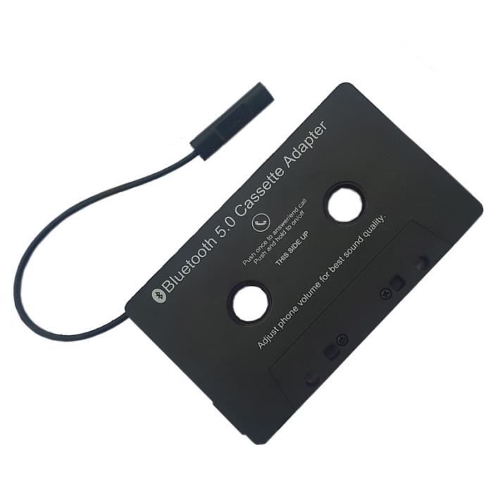 Cassette universelle Bluetooth 5.0 Adaptateur Convertisseur Bande de voiture  pour Aux Stéréo Musique Adaptateur Cassette