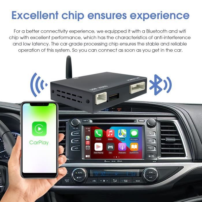 Décodeur Apple CarPlay sans fil pour Mercedes Android Auto Box