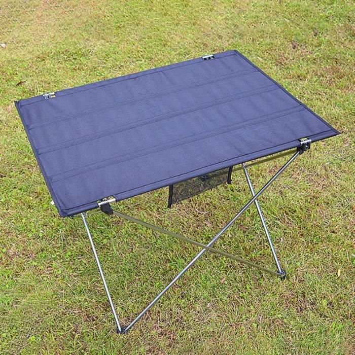 Generic Table pliante en aluminium table de camping portative légère pour  la plage, pique-nique extérieure à prix pas cher
