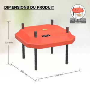Plaque Chauffante Titan Incubators 30x30cm - Pour Poussins Et Oiseaux Nouveau-nés