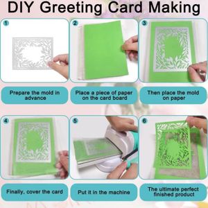 Nouvelles Matrices De Découpe En Métal Pour Bricolage Scrapbooking, Ensemble De Rabats Cascade, Cartes En Papier D'album, Pochoirs De Gauage Décoratifs Pour Carte Exécutif