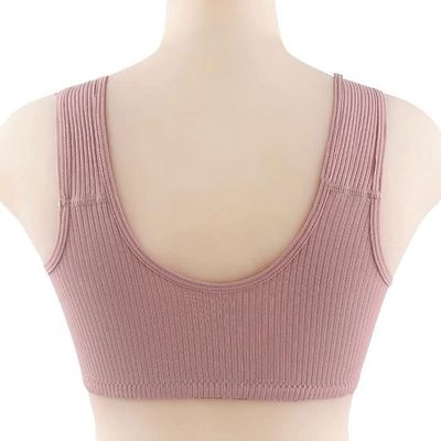 Soutien-gorge Post-opératoire Sport Femme – Fermeture Devant, Sans Armature, Sans Couture, Push-up Rembourré Pour Yoga Et Quotidien