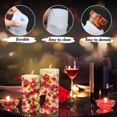2 Moules à Bougies En Silicone – Formes Renne Et Bonhomme De Neige, Pour Noël